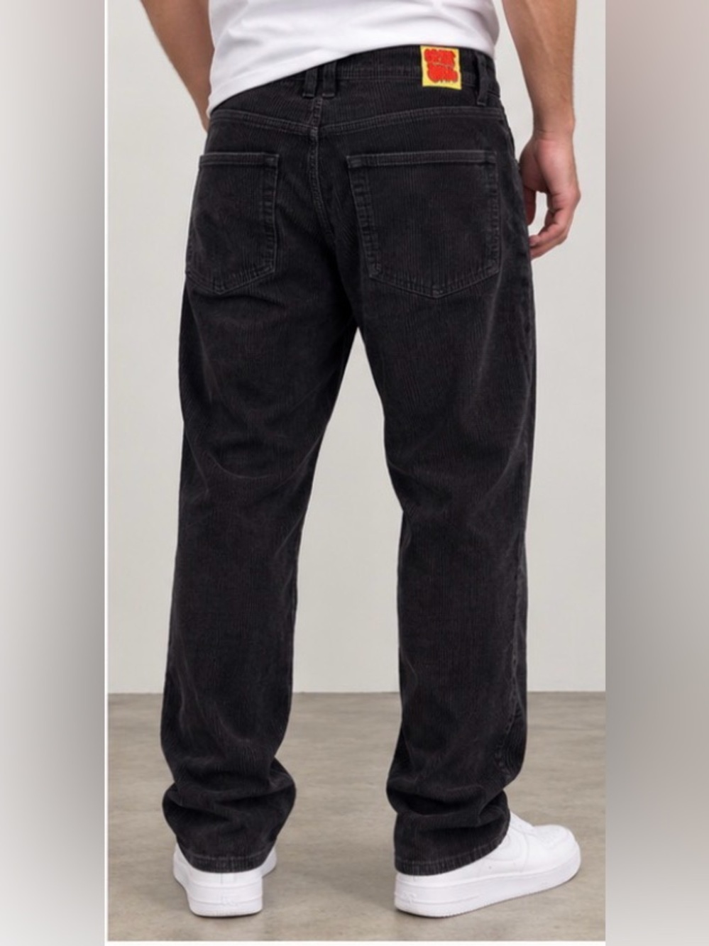 Empyre Black Corduroy Pants Skate Y2K Baggy Streetwear 31-32 Waist